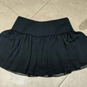 Black Banana Republic Ruffle Skirt size 12